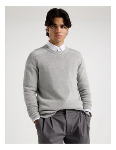 Crew Neck Knit in Grey