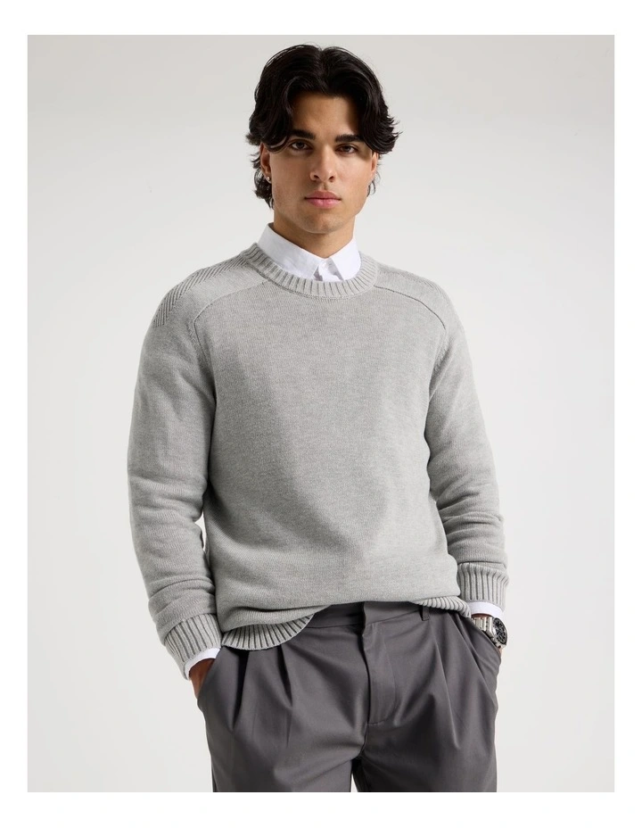 Crew Neck Knit in Grey image 1