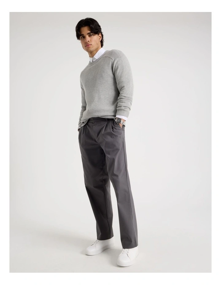 Crew Neck Knit in Grey image 2