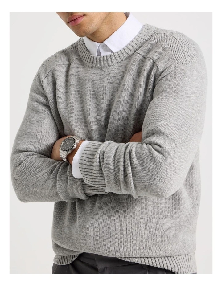 Crew Neck Knit in Grey image 4