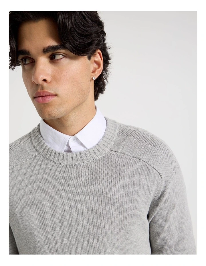 Crew Neck Knit in Grey image 5