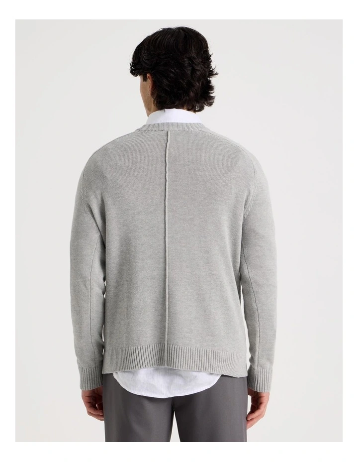 Crew Neck Knit in Grey image 6