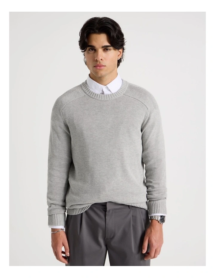 Crew Neck Knit in Grey image 7