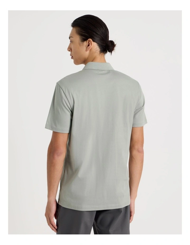 Double Pocket Polo in Grey image 6
