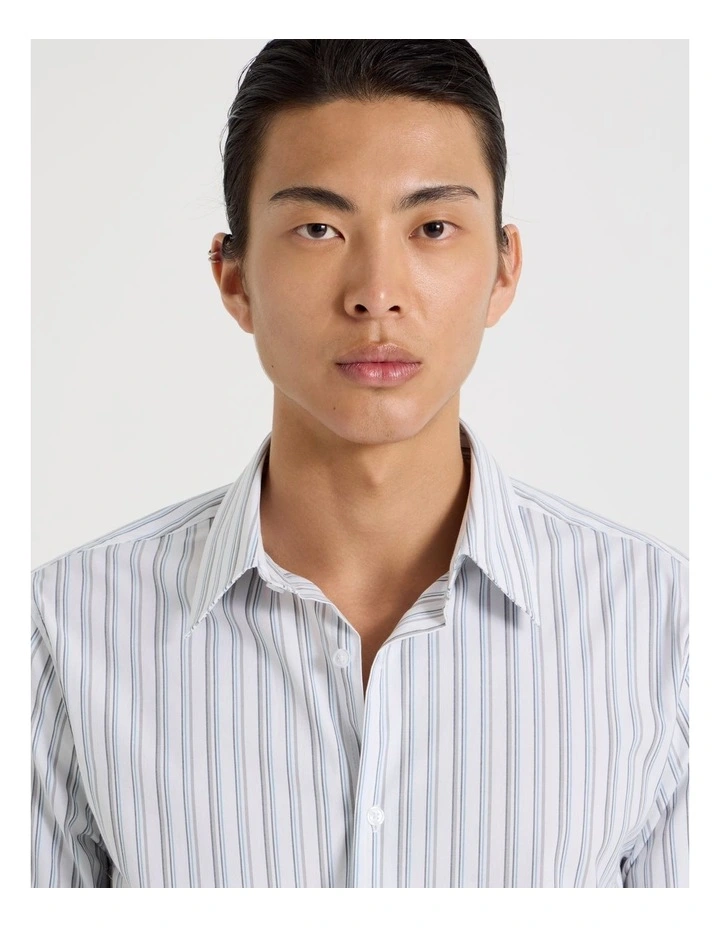 Long Sleeve Striped Stripe in Grey image 3