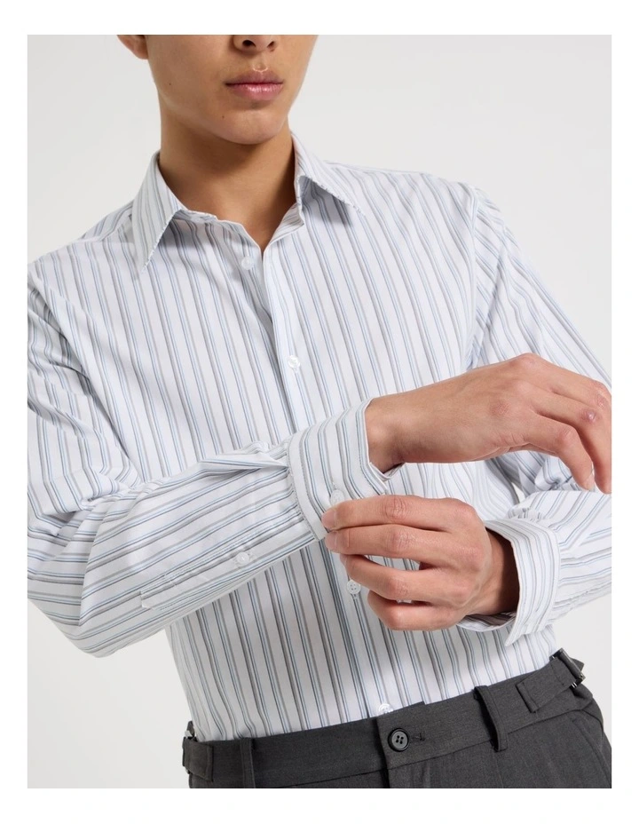 Long Sleeve Striped Stripe in Grey image 4