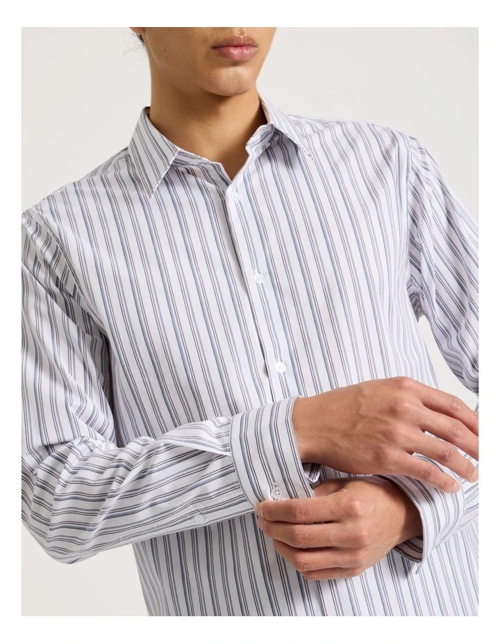 Long Sleeve Striped Stripe in Indigo image 4