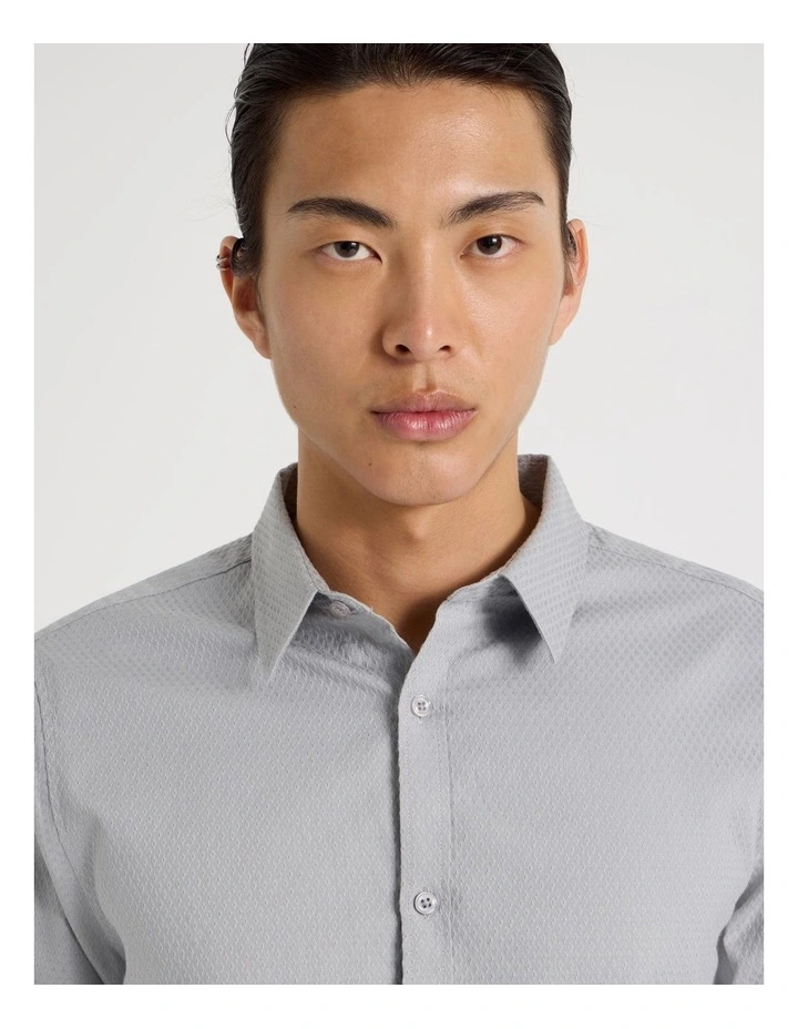 Long Sleeve Button Up Shirt in Grey image 4