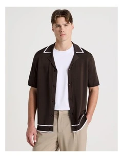 Short Sleeve Shirt in Chocolate