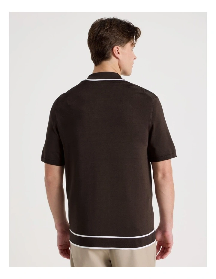 Short Sleeve Shirt in Chocolate image 6