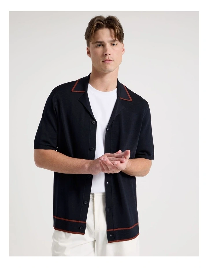 Short Sleeve Shirt in Navy image 5