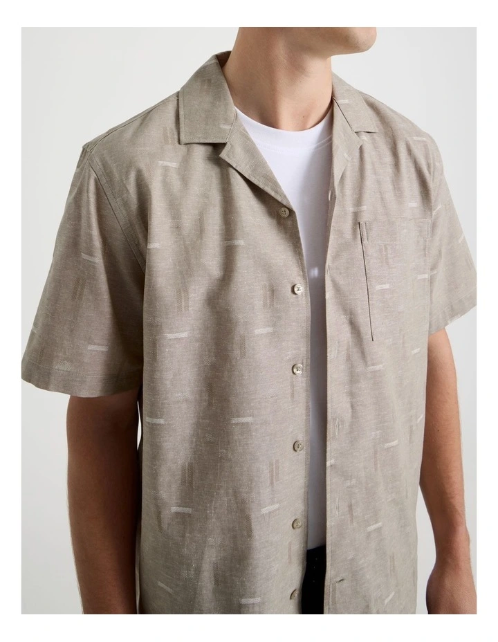 Short Sleeve Shirt in Taupe image 3