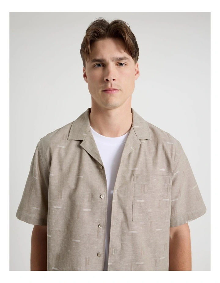Short Sleeve Shirt in Taupe image 7