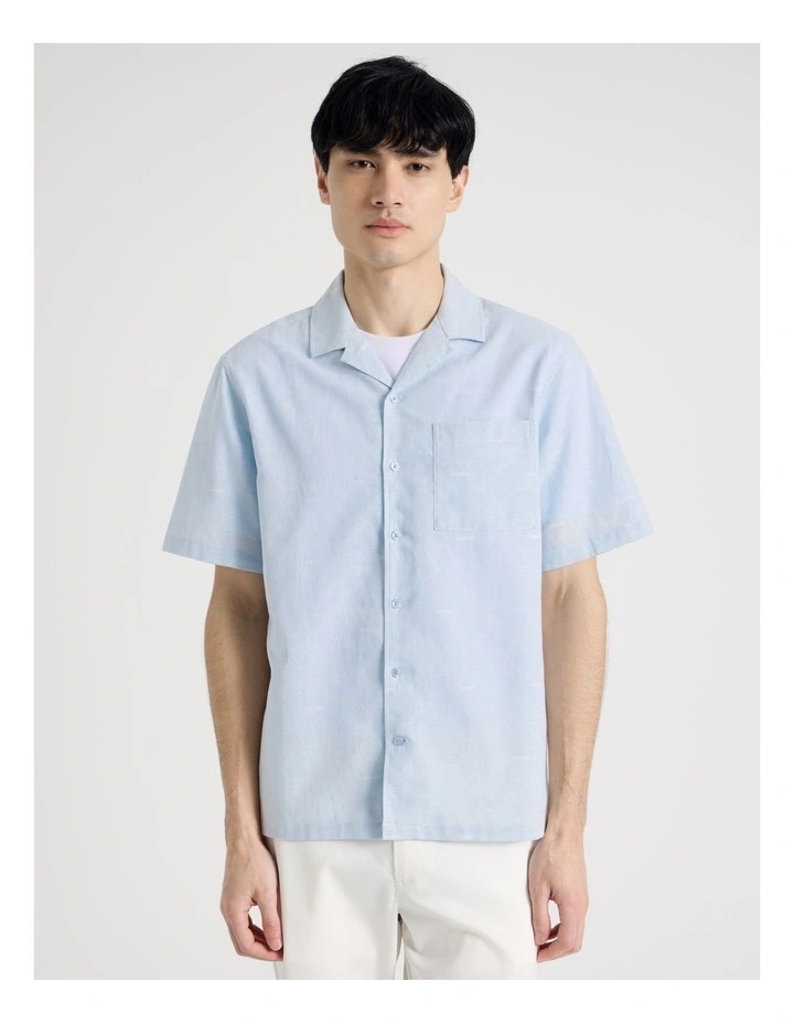 Short Sleeve Shirt in Light Blue image 5