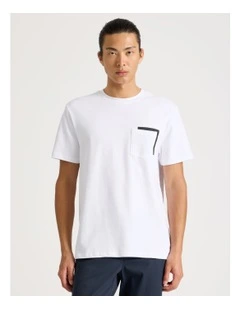 Short Sleeve Pocket T-Shirt in White