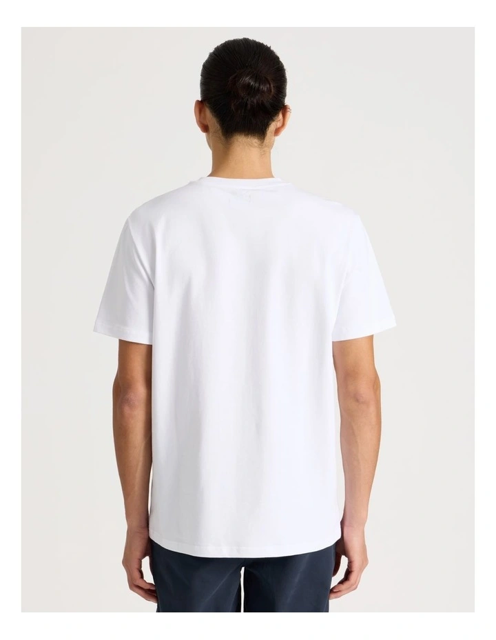 Short Sleeve Pocket T-Shirt in White image 6