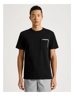 Short Sleeve Pocket T-Shirt in Black