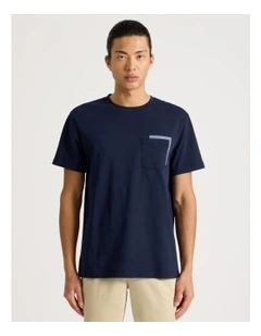 Short Sleeve Pocket T-Shirt in Navy