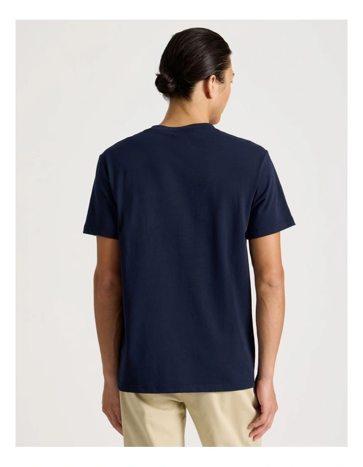 Short Sleeve Pocket T-Shirt in Navy image 5