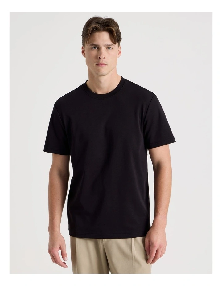 Crew Neck T/Shirt in Black image 5