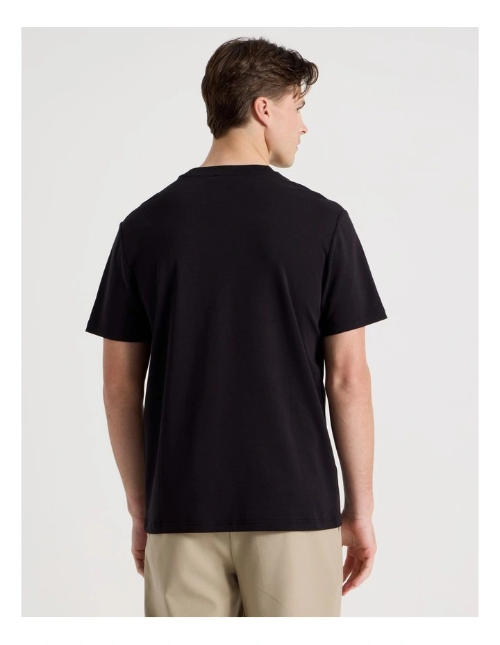 Crew Neck T/Shirt in Black image 6
