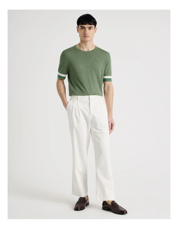 Bamboo Cotton T-Shirt in Green image 3