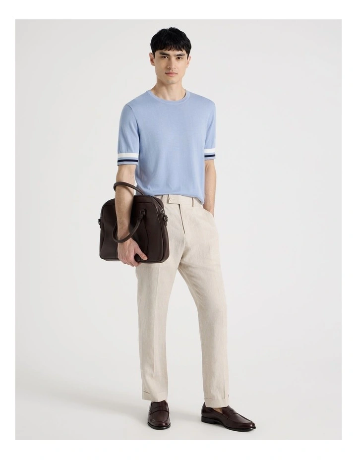 Bamboo Cotton T-Shirt in Blue image 2
