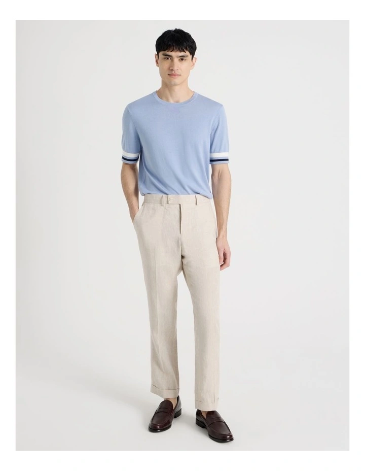Bamboo Cotton T-Shirt in Blue image 7