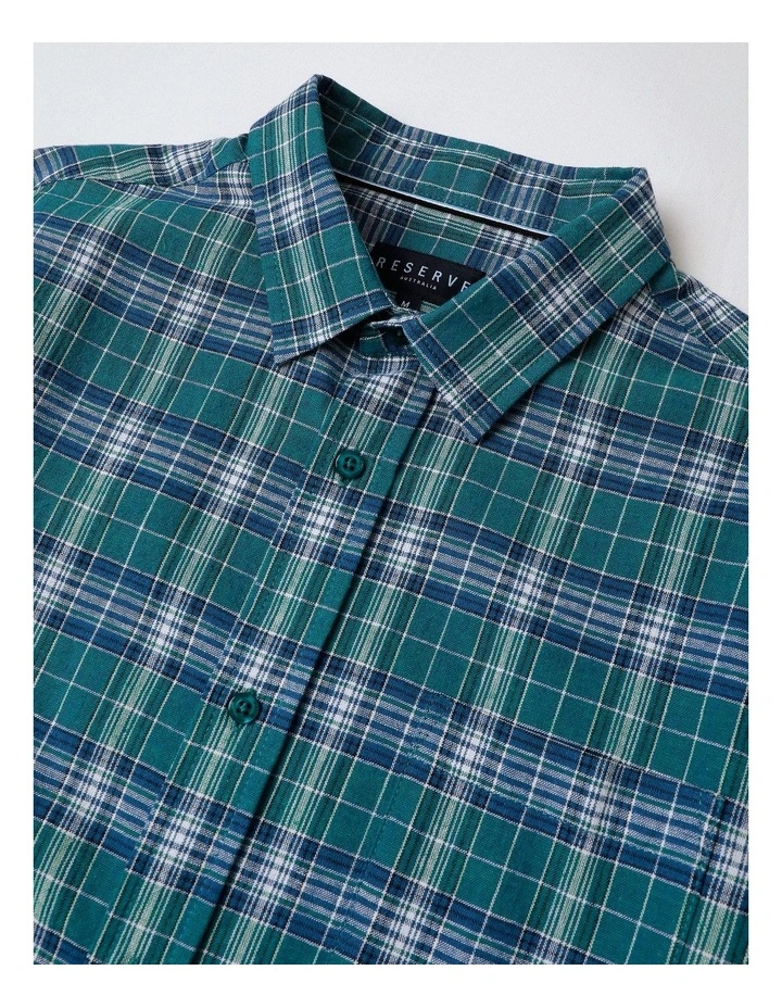 Chester Short Sleeve Check Shirt in Green image 2