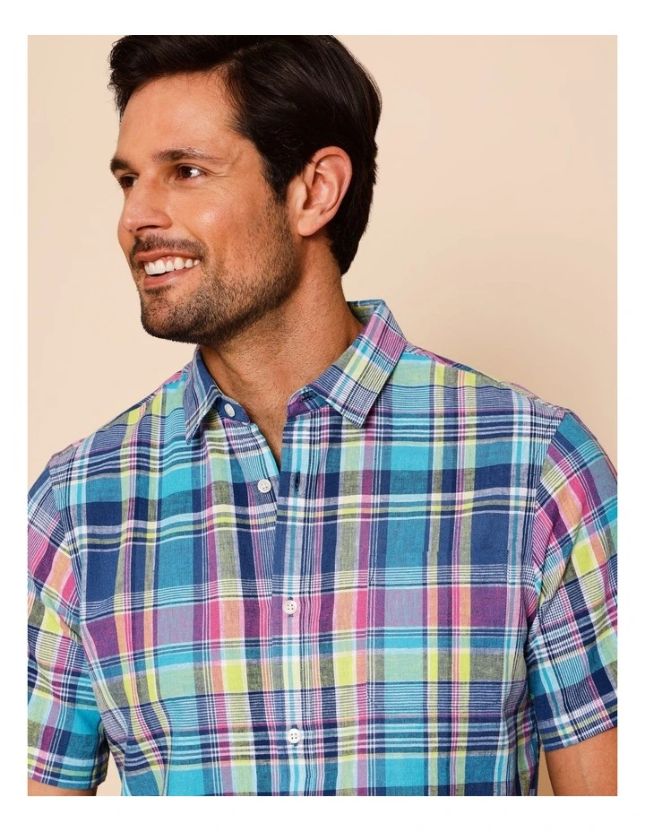 Camden Short Sleeve Check Shirt in Assorted image 2