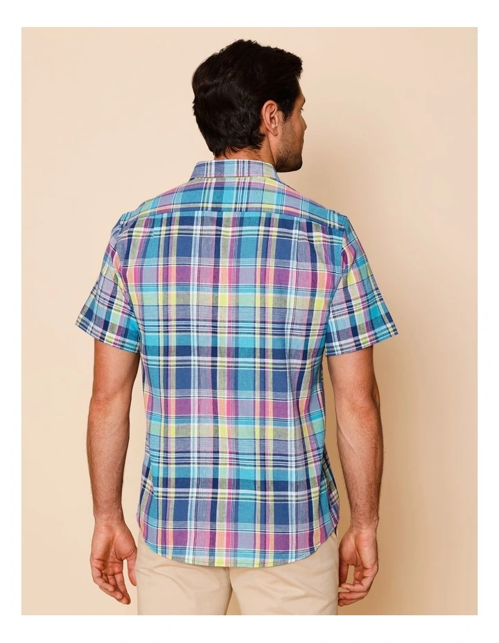 Camden Short Sleeve Check Shirt in Assorted image 6