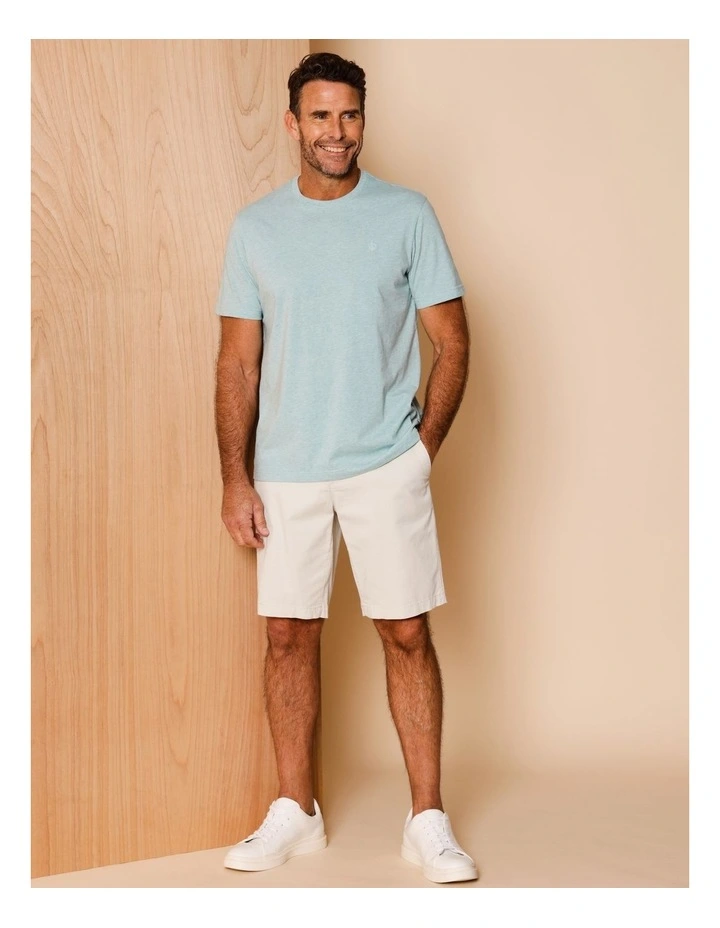 Essential Colin Marle Crew Neck T-Shirt in Aqua image 3
