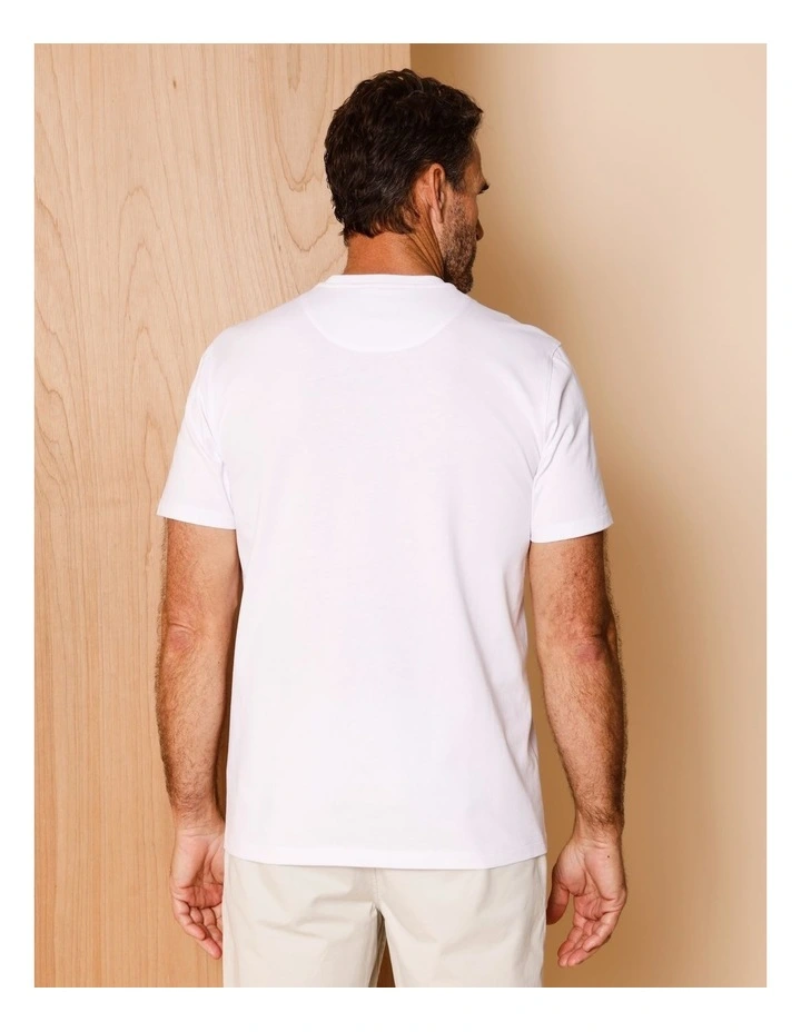 Gabriel Placement Print T-Shirt in White image 5