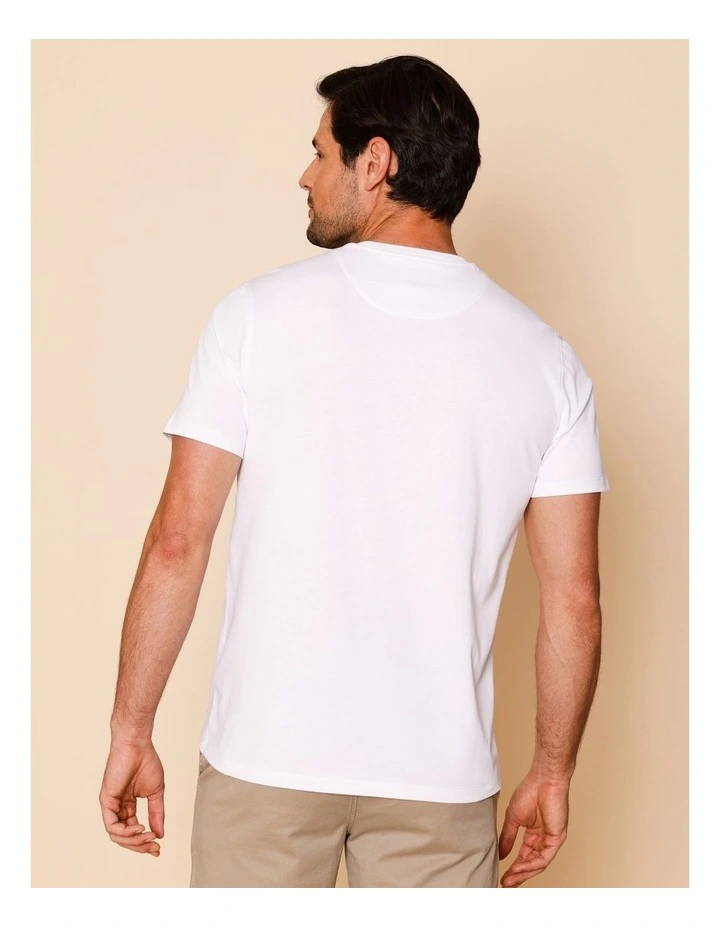 Gustave Placement Print T-Shirt in White image 6