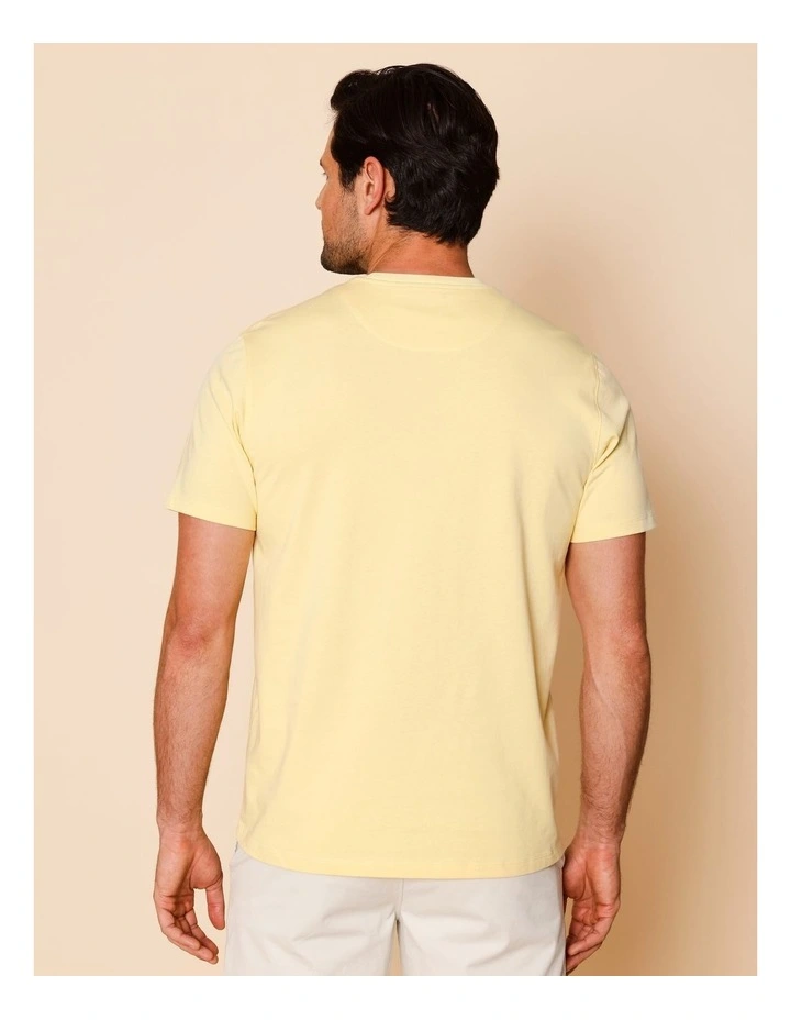 Georgio Placement Print T-Shirt in Yellow image 5