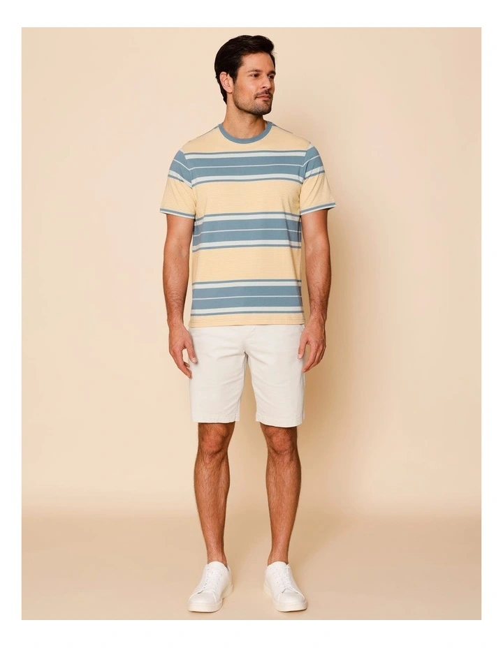 Samson Striped T-Shirt in Blue image 3
