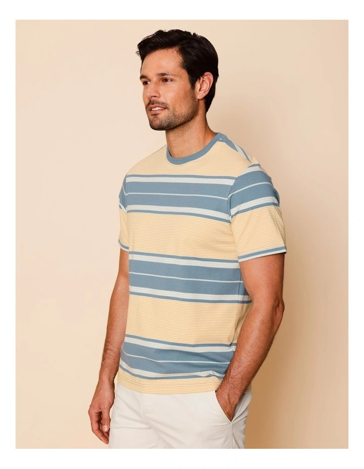 Samson Striped T-Shirt in Blue image 4