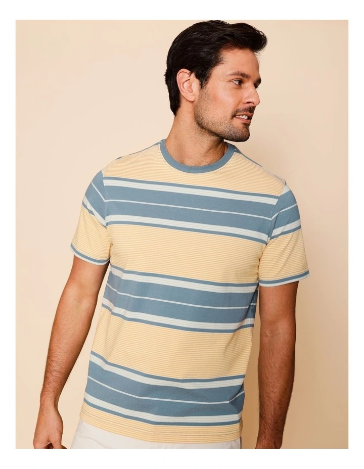 Samson Striped T-Shirt in Blue image 5