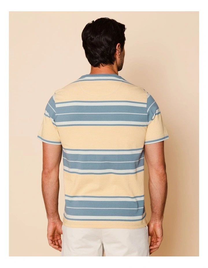 Samson Striped T-Shirt in Blue image 6