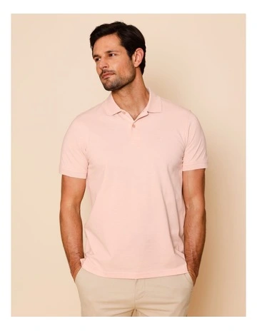 Essential Preston Polo in Light Pink