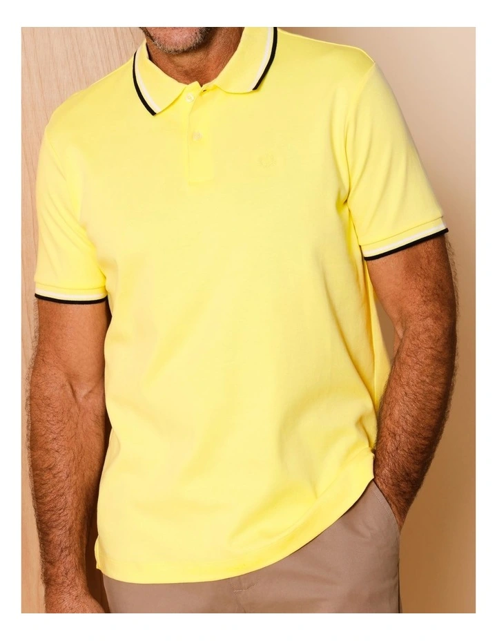 Essential Jasper Jersey Polo in Yellow image 4