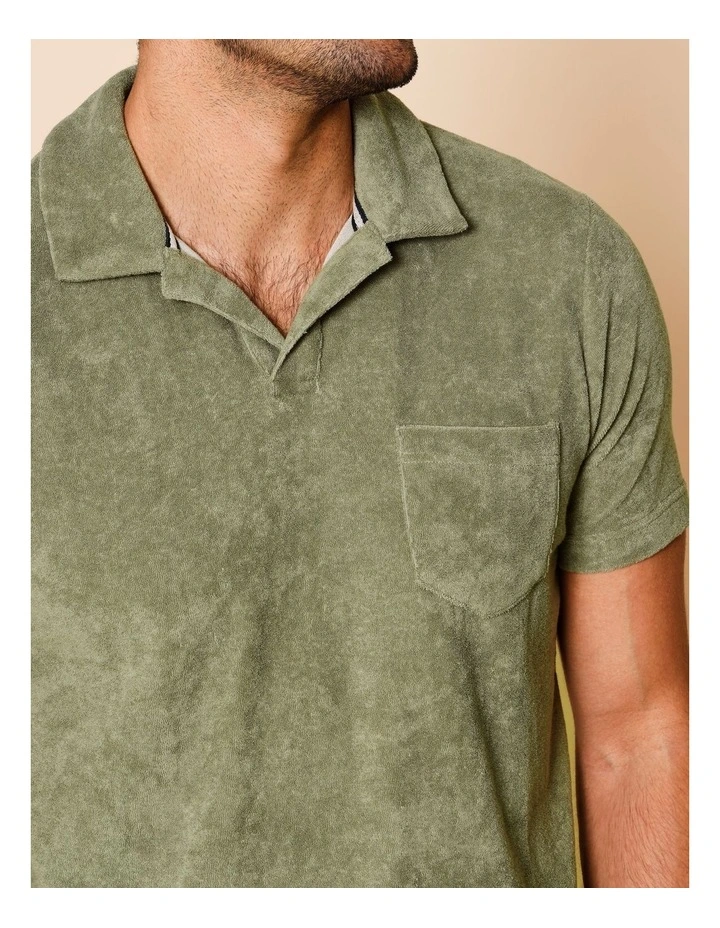 Terrance Terry Polo in Khaki image 3