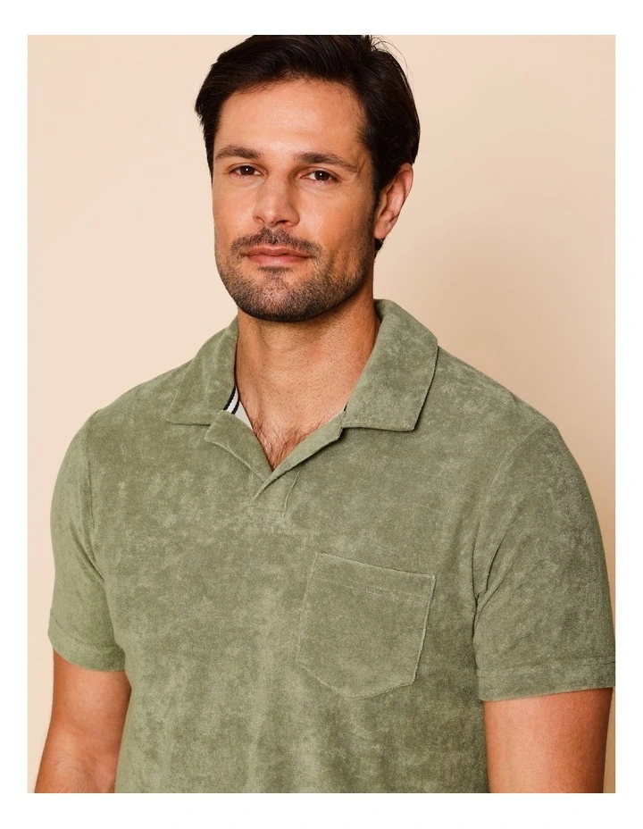 Terrance Terry Polo in Khaki image 4