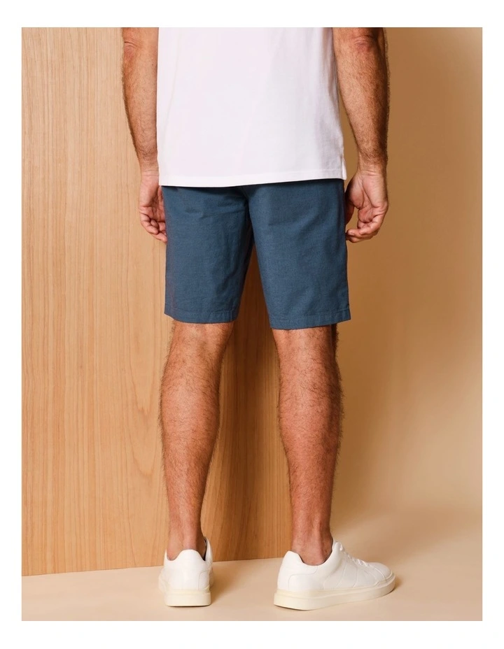 Charles Textured Chino Short in Indigo image 5
