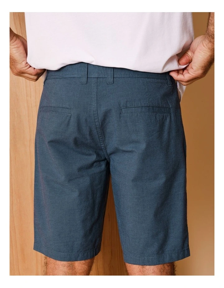 Charles Textured Chino Short in Indigo image 6