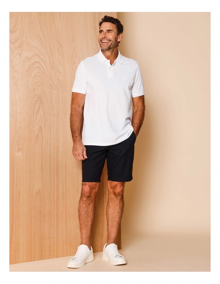 Charles Textured Chino Short in Black image 2