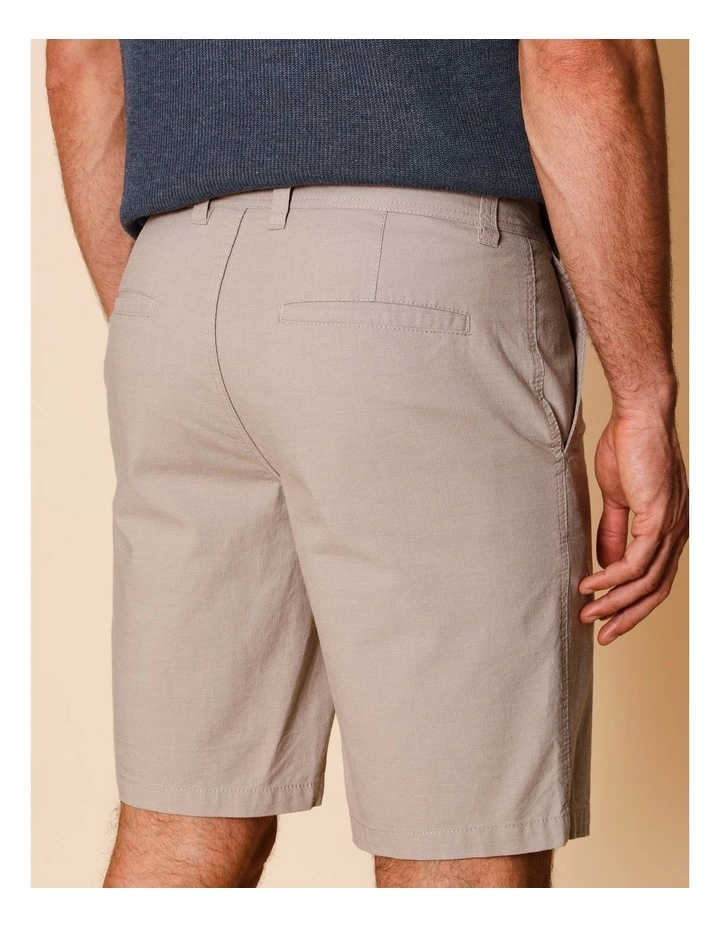Charles Textured Chino Short in Tan image 5