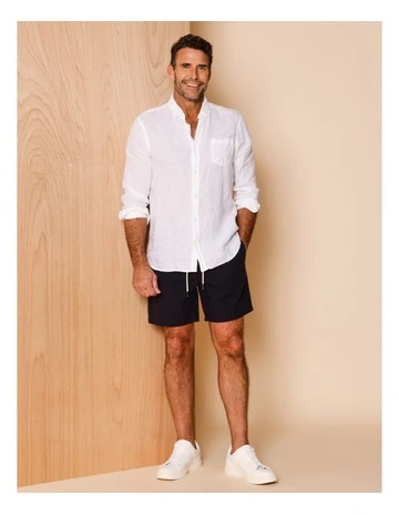 Dean Textured Deck Short in Black