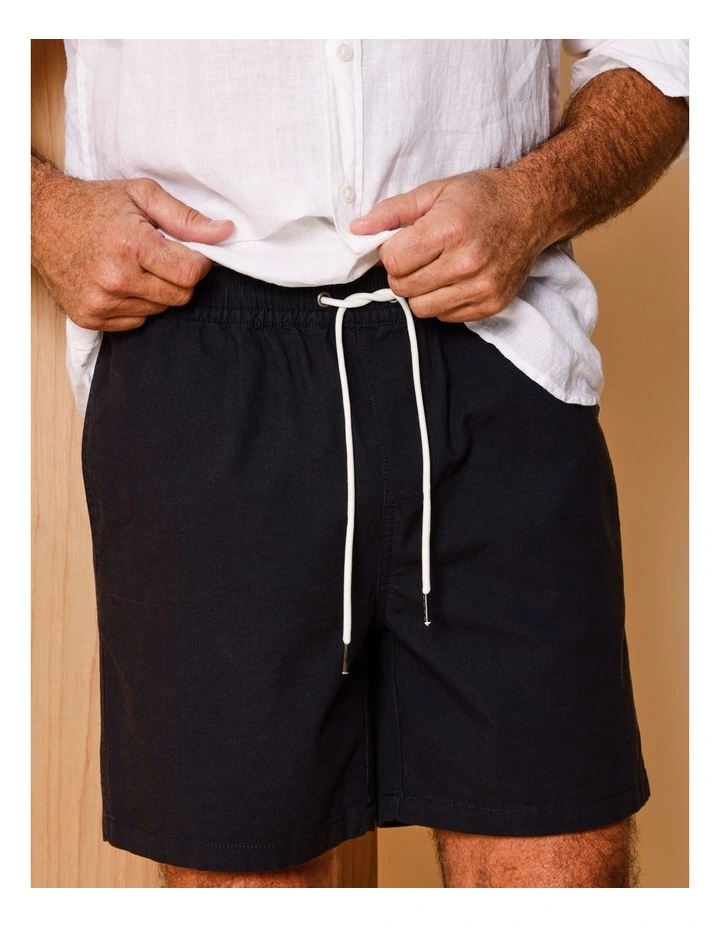 Dean Textured Deck Short in Black image 3