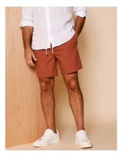 Dean Textured Deck Short in Rust